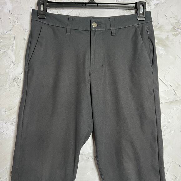 FLAW Lululemon Commission Pant Slim Warpstreme MENS 30 X 28 Obsidian Chino - Picture 7 of 10